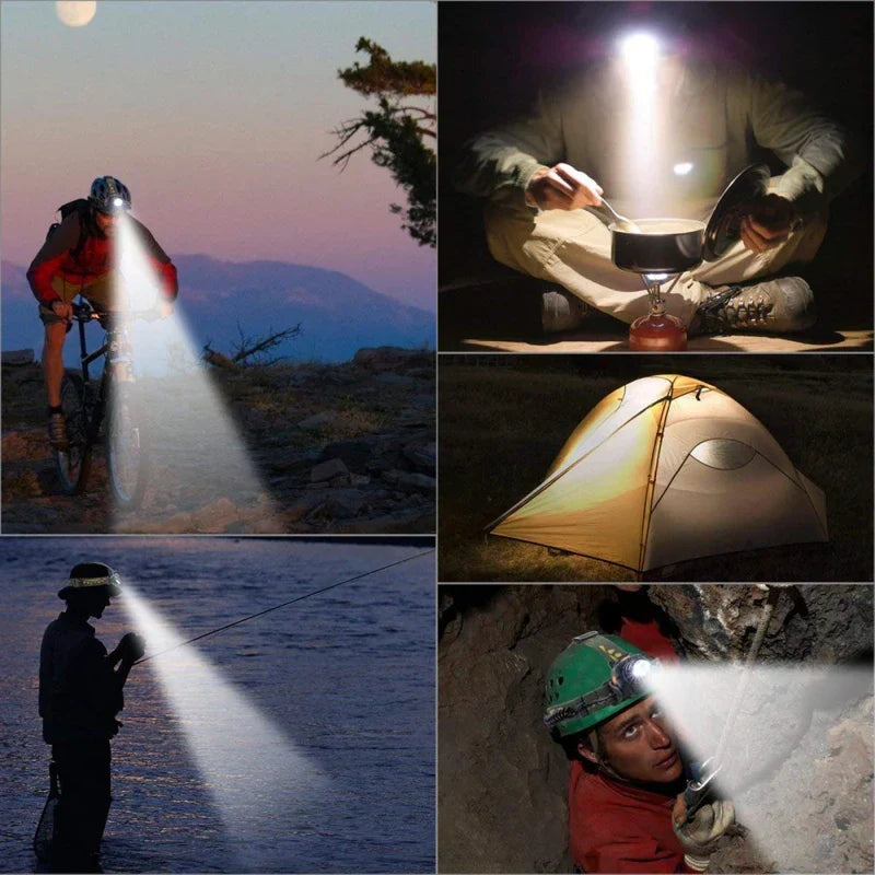 Rechargeable Waterproof LED Headlamp Bowlift