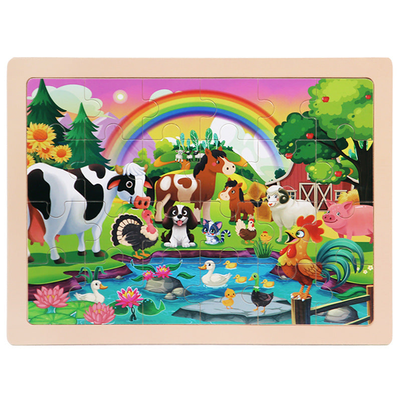 Wooden puzzle 24 pieces for children