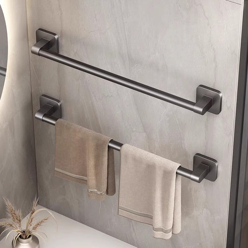 Towel holder without drilling, stainless steel, 30–80 cm
