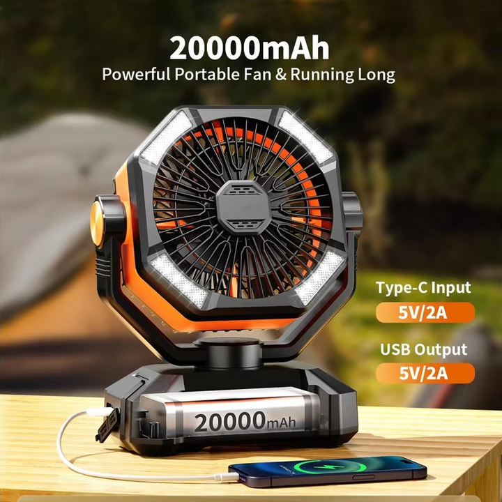 Portable Camping Cooling Fan | Bowlift