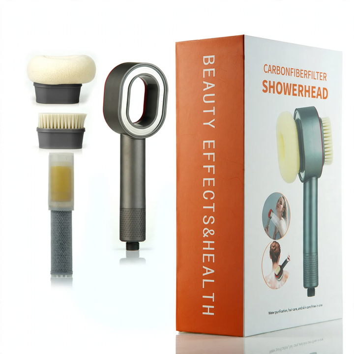 3-in-1 Shower head with massage function, plastic