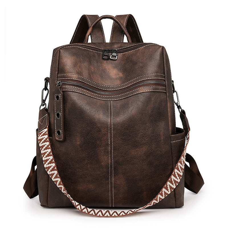 Backpack made of PU material, multiple carrying options