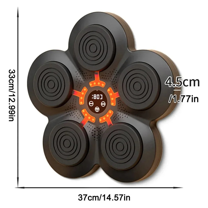 BowLift | RhythmBox Wall Trainer – Smart Bluetooth Boxing Machine with Music & LED Reaction