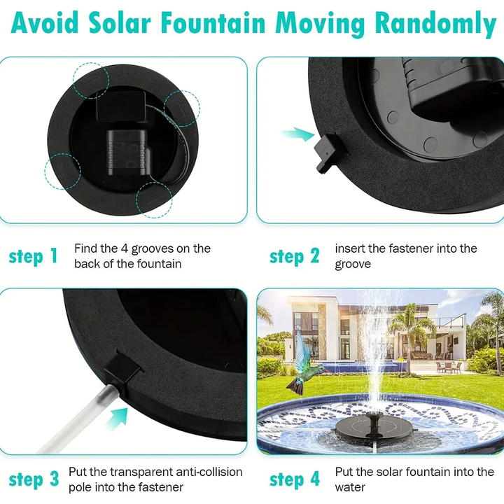 BowLift | Solar-Powered Bird Bath Fountain
