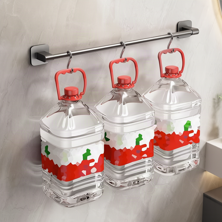 Towel holder without drilling, stainless steel, 30–80 cm
