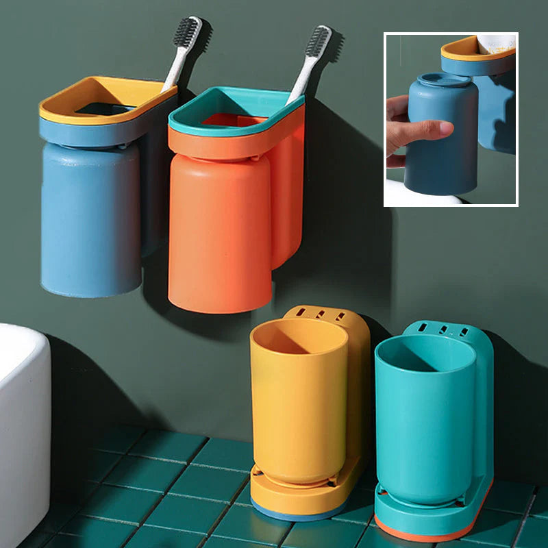 Adhesive toothbrush holder | Bowlift