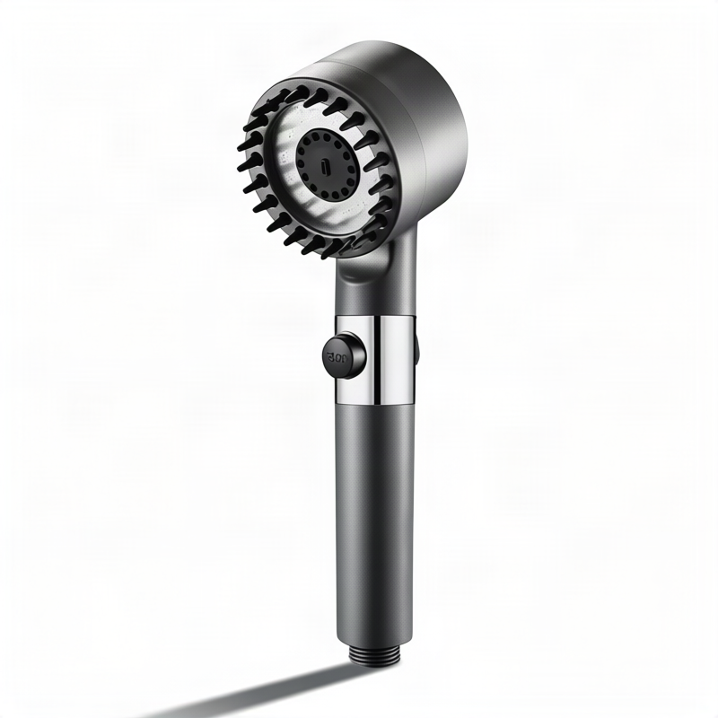 Shower head set with massage function and holder