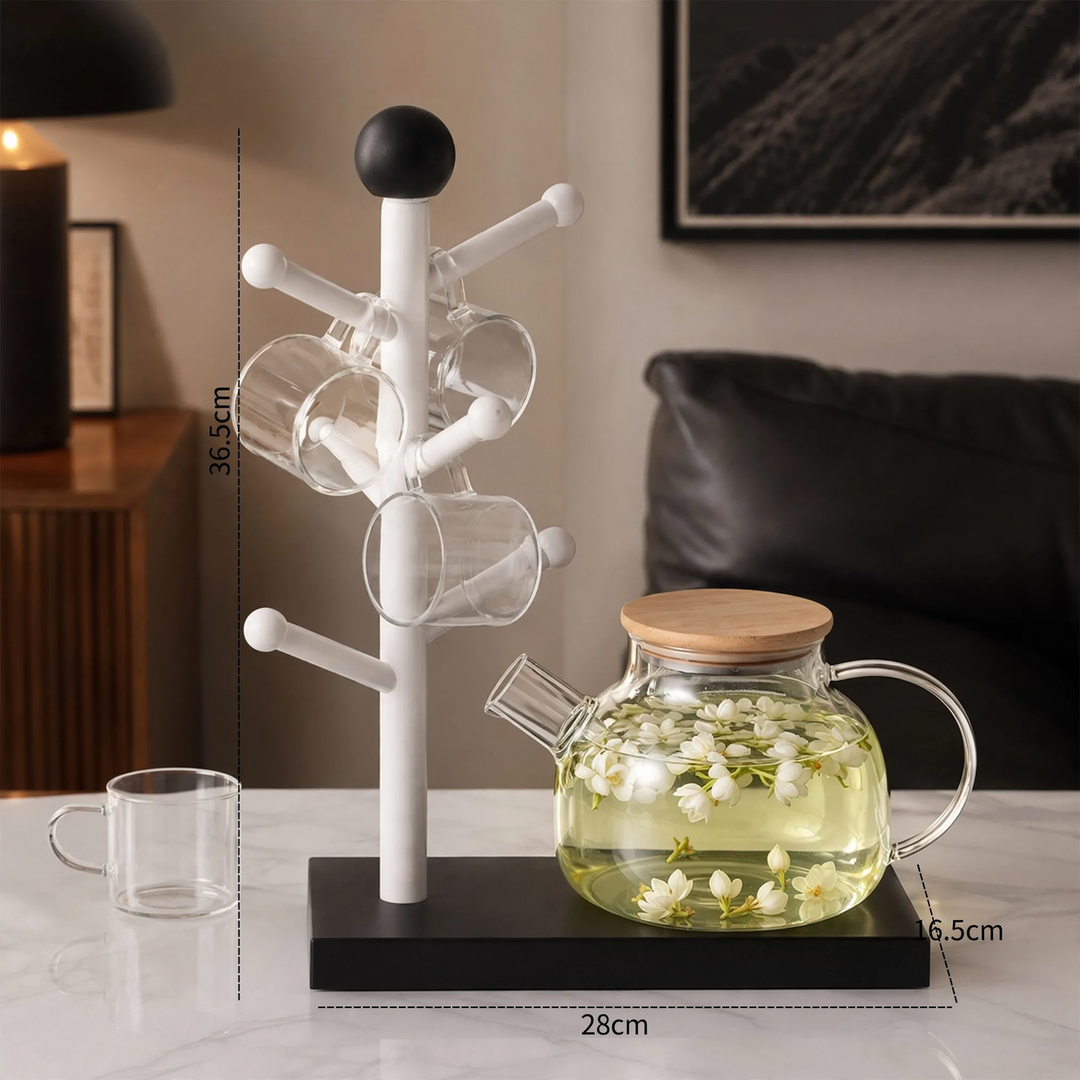 Ball-shaped cup holder for tabletop
