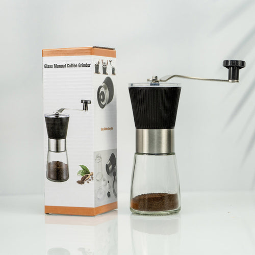 Hand coffee grinder made of stainless steel