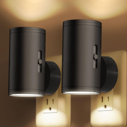 Night light with sensor and brightness control