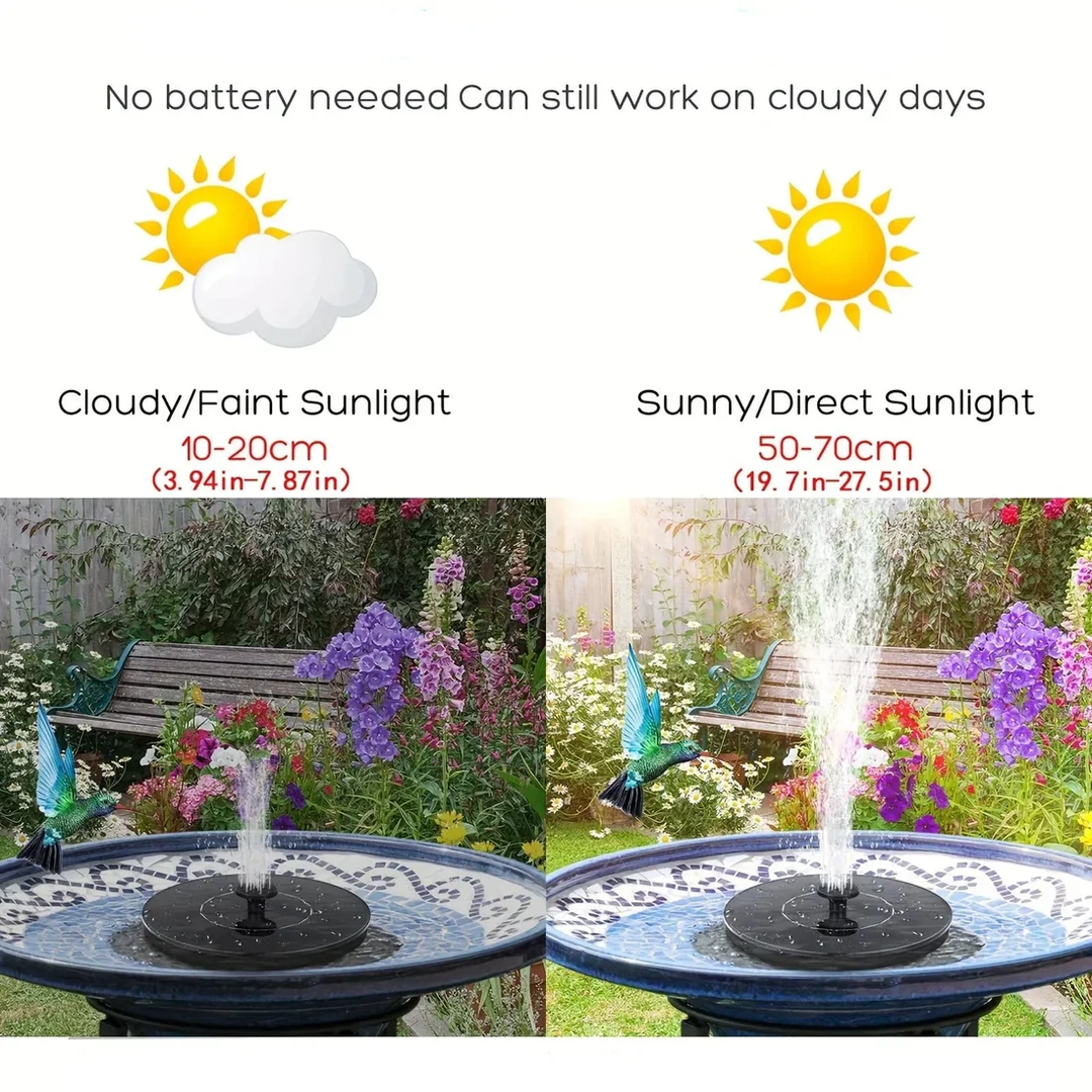 BowLift | Solar-Powered Bird Bath Fountain