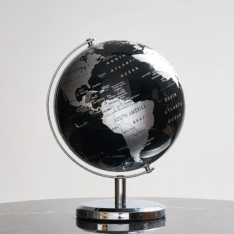 Globus decorative figure, transparent, modern design