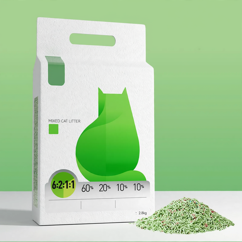 Cat litter made from millet, clumping