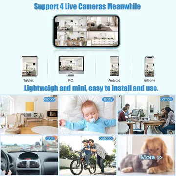 BowLift | Mini Wireless Magnetic Camera with Audio and Video Live Feed