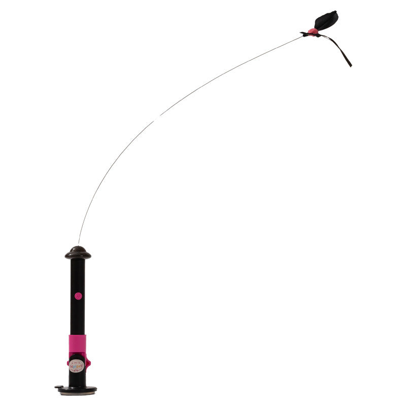 Electric cat toy with rotating butterfly, rechargeable