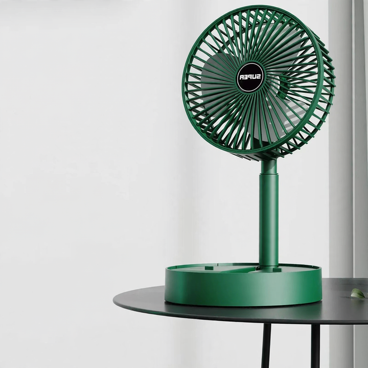 Portable hand fan with battery, 3 levels
