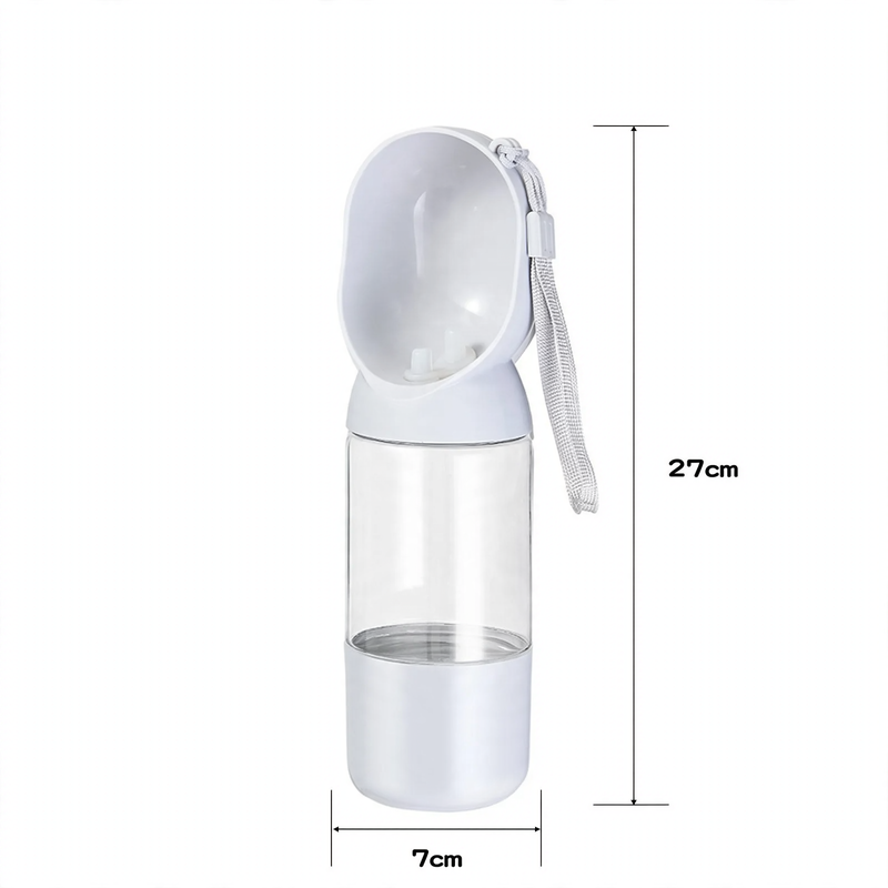 Portable water and food bowl combination for dogs and cats