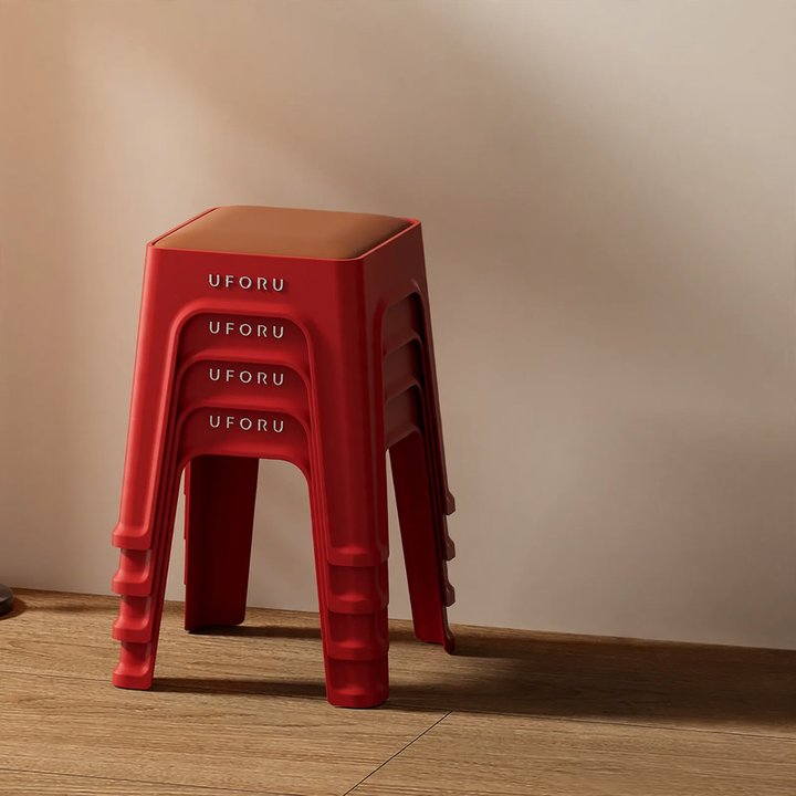 Plastic stackable stool, reinforced, model DA1408