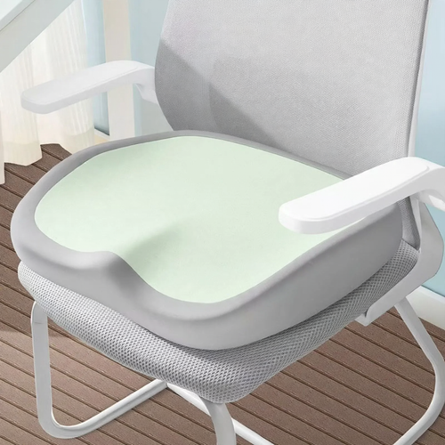 Seat cushion with back support made of memory foam