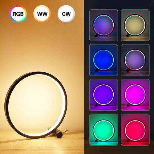 Ring light with RGB color change, aluminum base