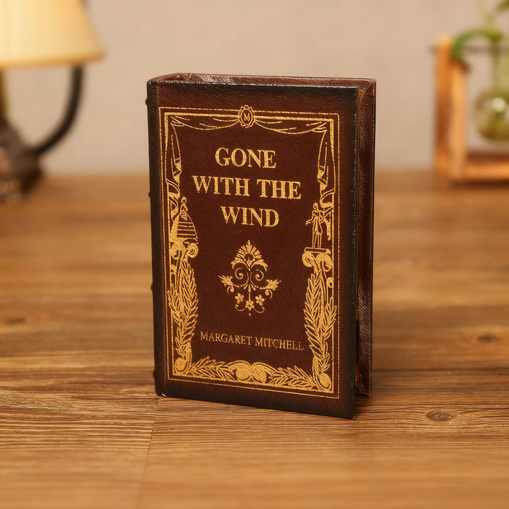 Decorative book tray made of wood, classic design