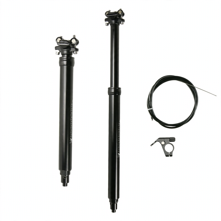 Aluminum seat post, 125 mm adjustable stroke, various diameters