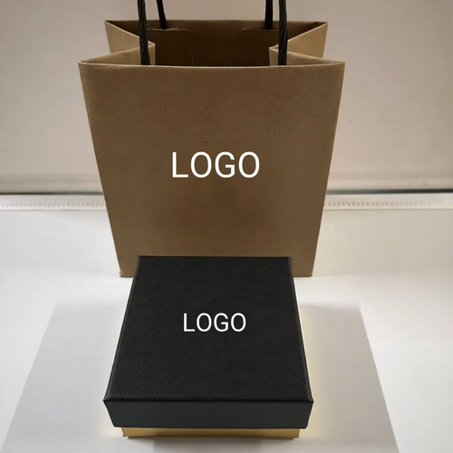 Cardboard jewelry box with embossing
