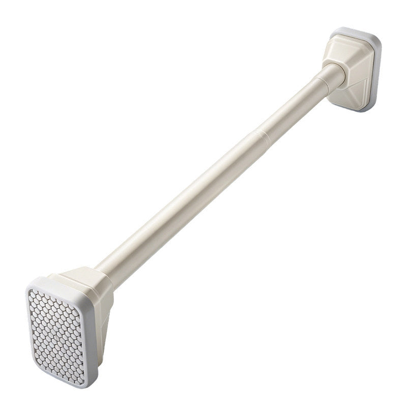 Telescopic curtain rod without drilling
