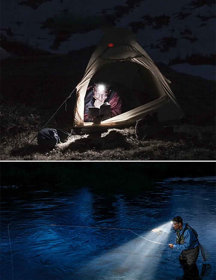 Rechargeable Waterproof LED Headlamp Bowlift