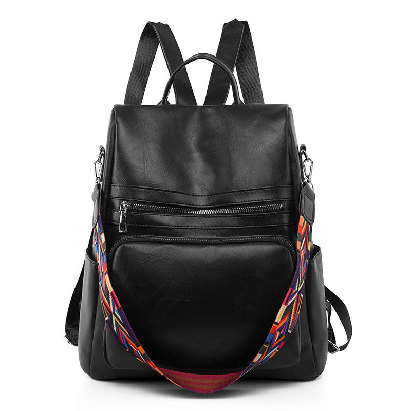 Women's backpack made of PU, modern style