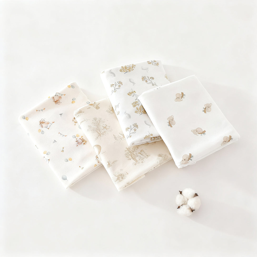 Baby changing cloth made of cotton, 90×90 cm