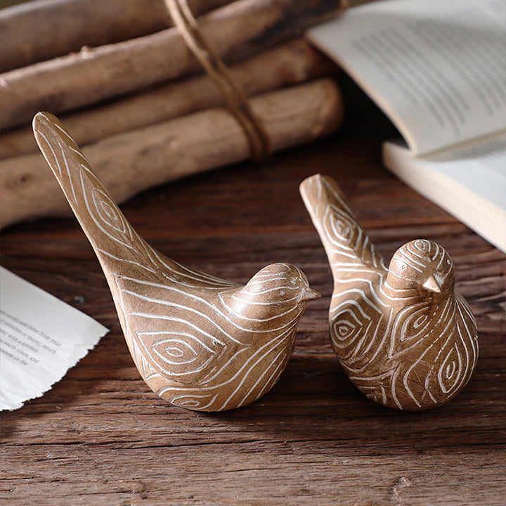 Bird figure made of resin, modern design
