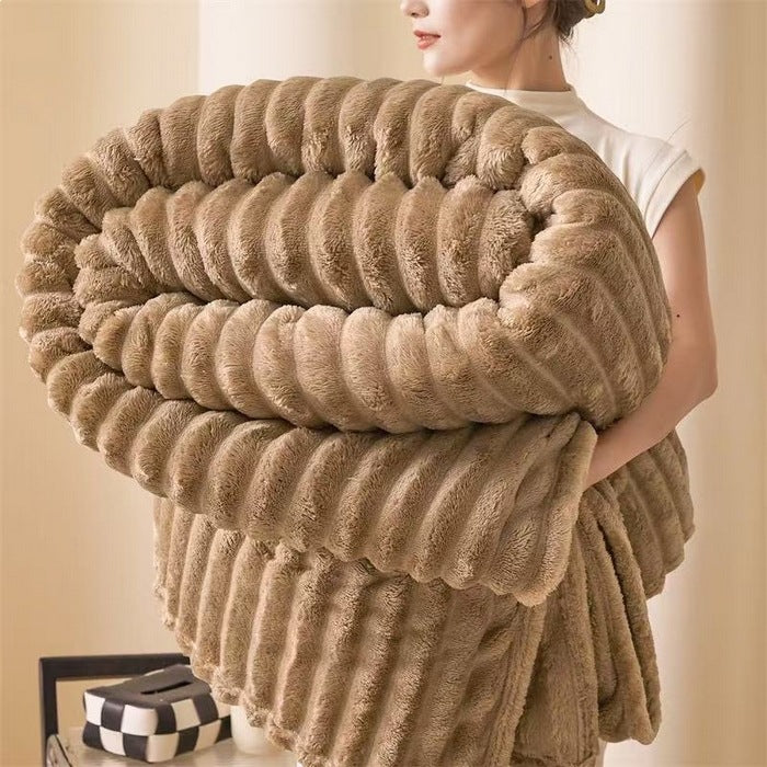 Fleece wool blanket, 800–1000 g, four seasons