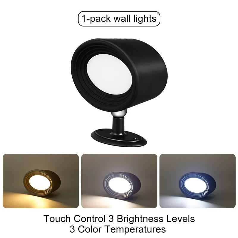 LED wall lamp with remote control and color selection
