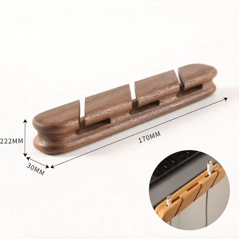 Wooden cable organizer, model K009