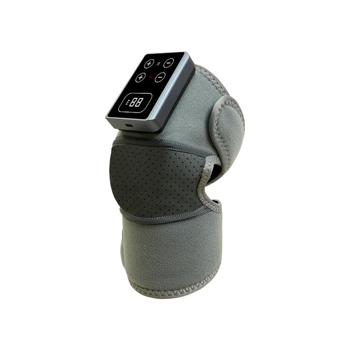 Heating knee brace with vibration massage