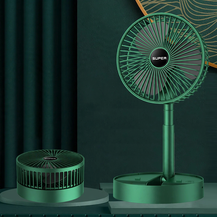 Portable hand fan with battery, 3 levels