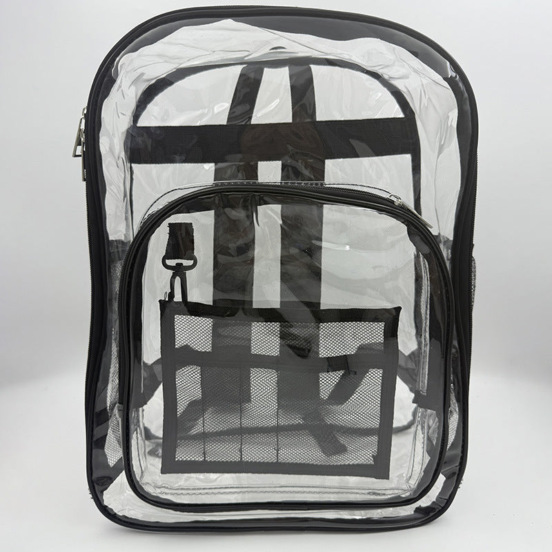 Transparent PVC backpack, waterproof, lightweight