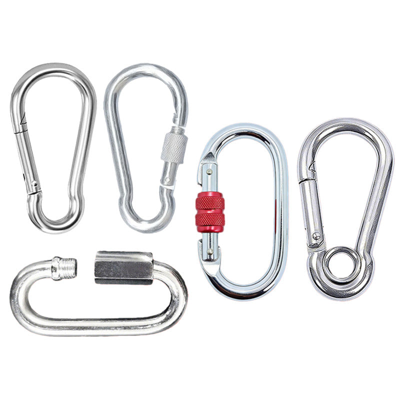 Safety carabiner made of carbon steel