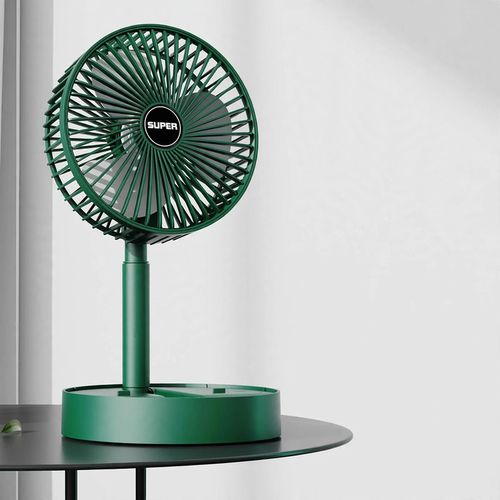 Portable hand fan with battery, 3 levels