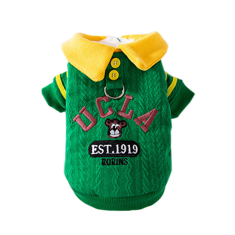 Knitted sweater for cats and small dogs