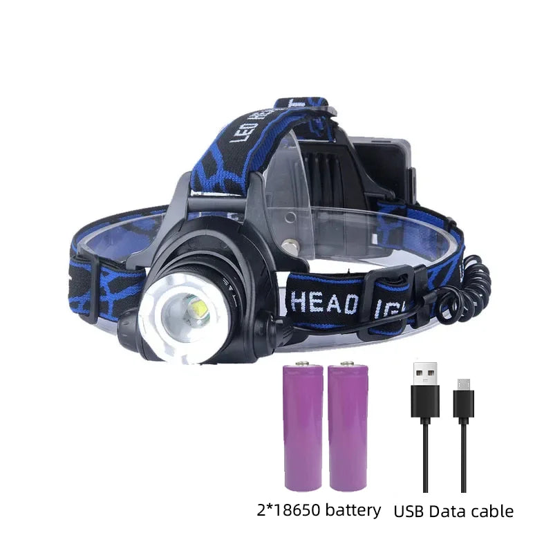 Rechargeable Waterproof LED Headlamp Bowlift