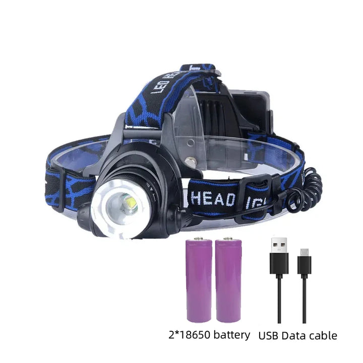 Rechargeable Waterproof LED Headlamp Bowlift