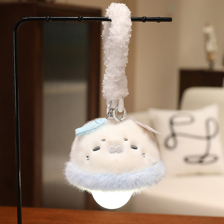 Plush pendant with LED light, 15 cm