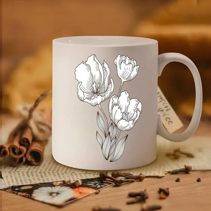 Personalized ceramic mug, 350–450 ml