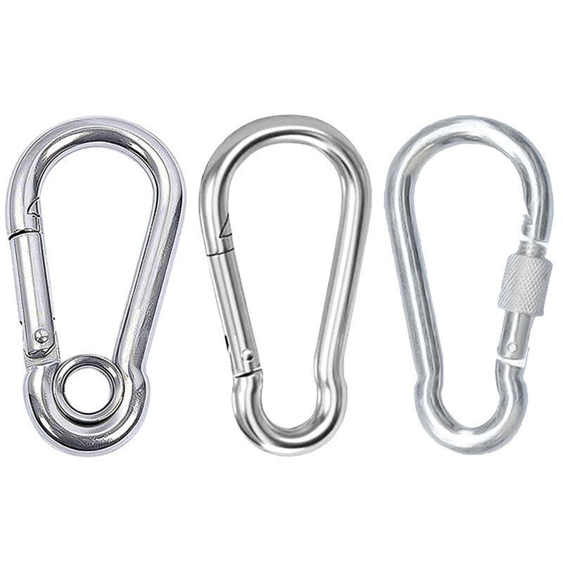 Safety carabiner made of carbon steel