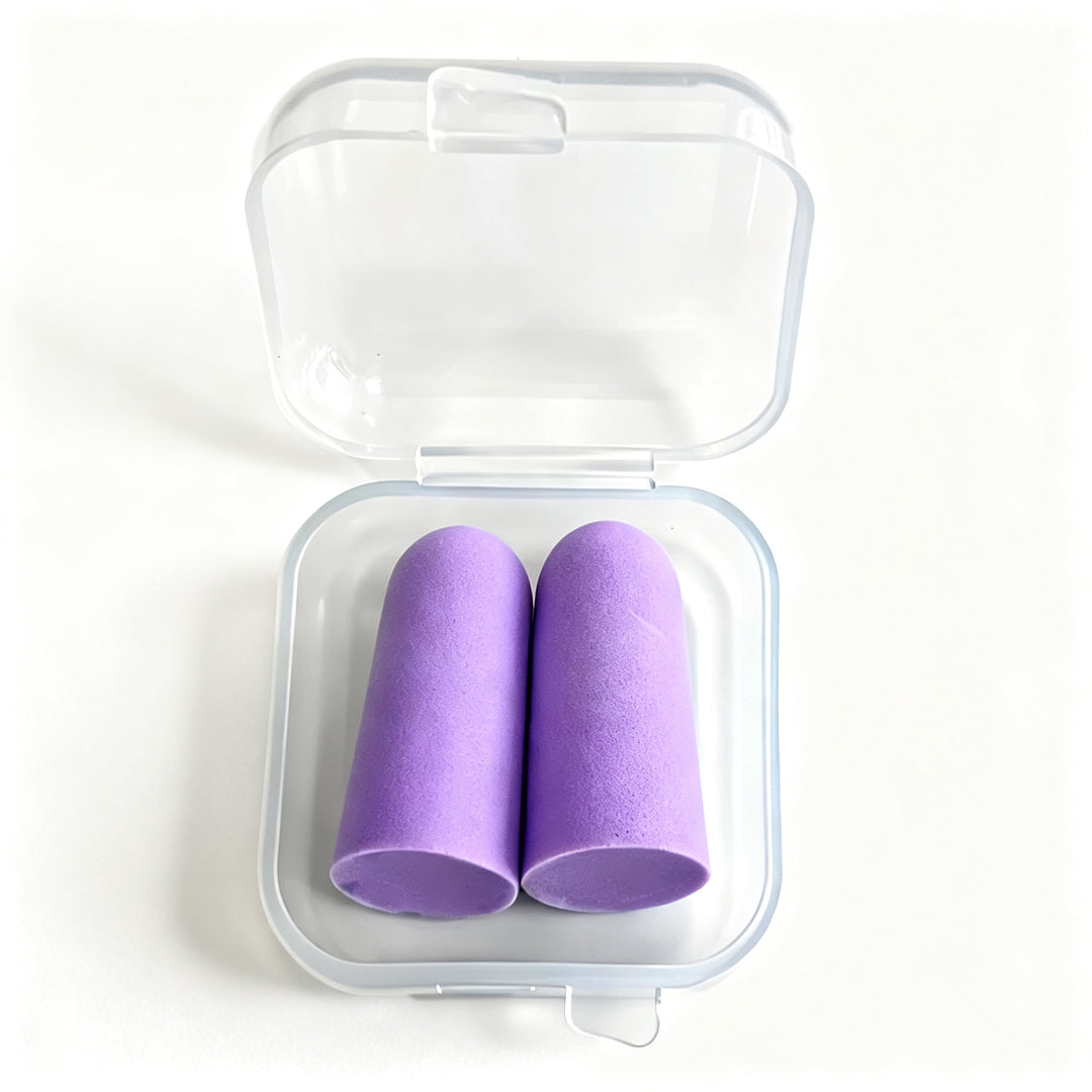 Foam ear plugs, spherical shape, 25×12 mm