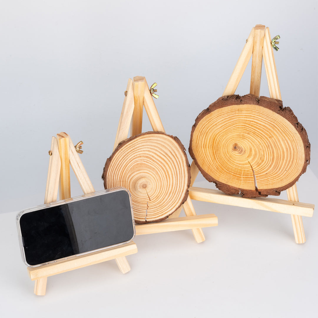 Small wooden easel made of pine