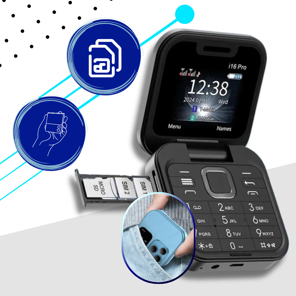 BowLift | Dual Sim Small Flip Phone