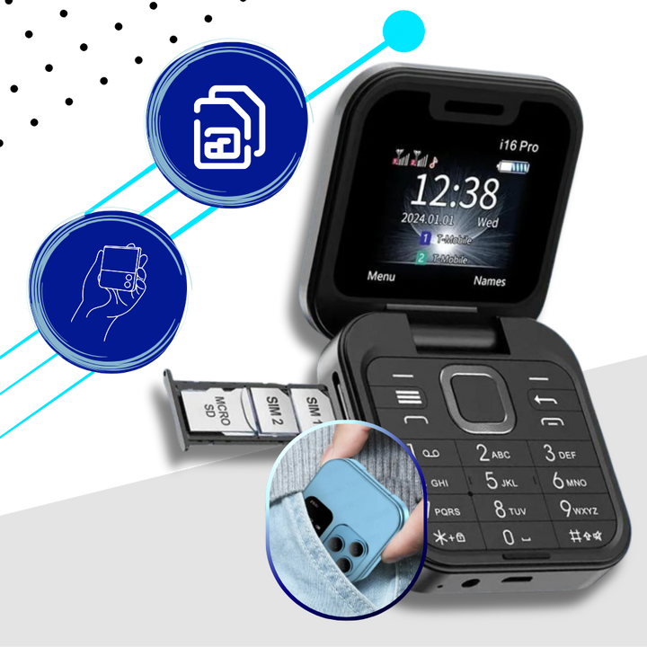 BowLift | Dual Sim Small Flip Phone
